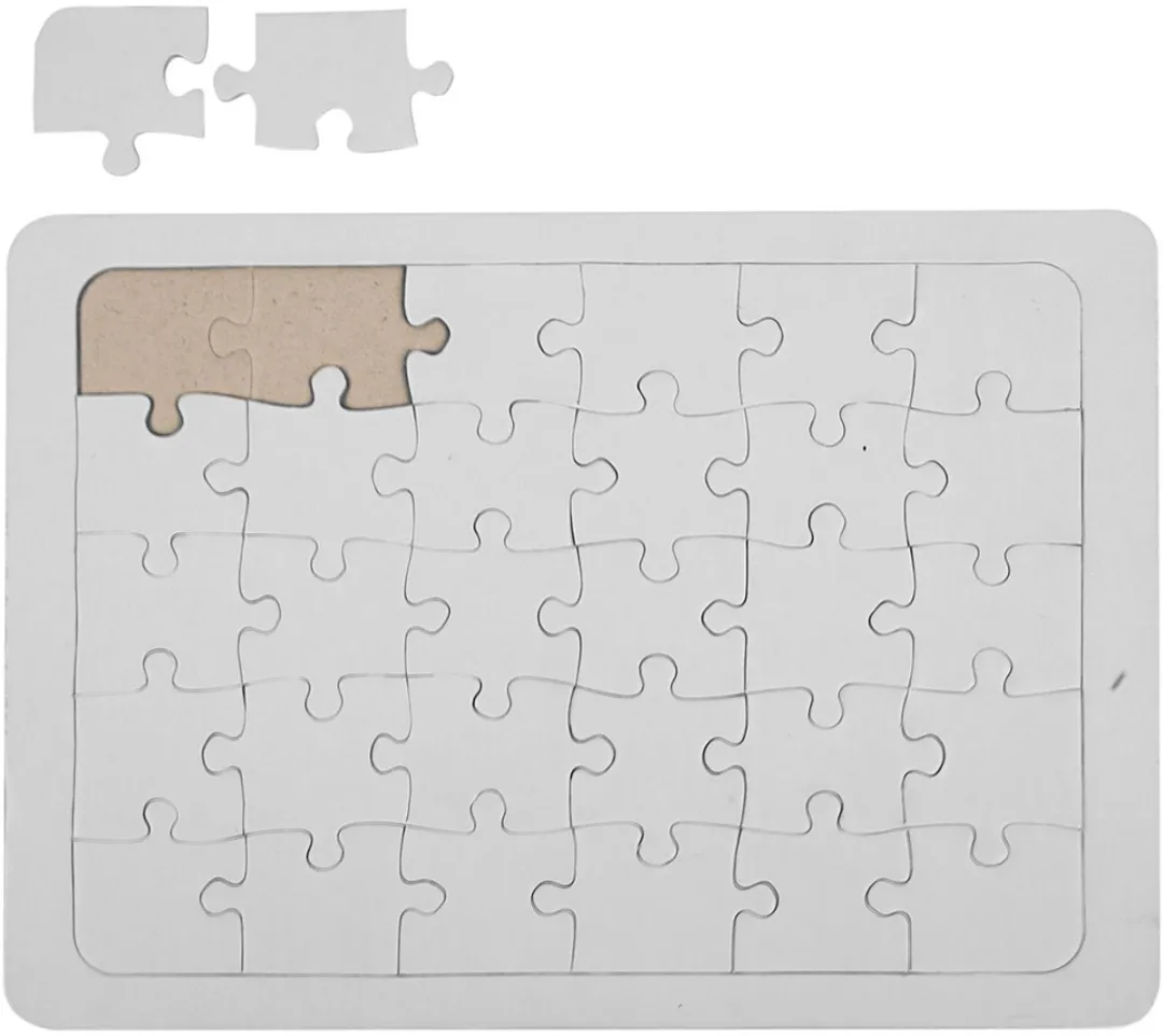Creativ Company Kartonnen Puzzel A5 Wit