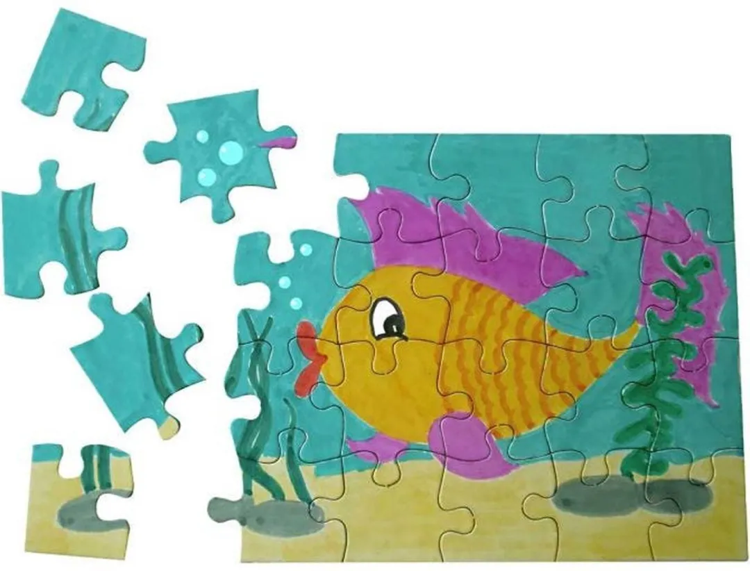 Creativ Company Kartonnen Puzzel A5 Wit