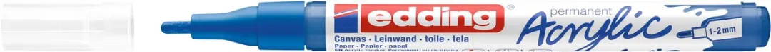 edding 5300 Acrylmarker Gentiaanblauw Mat - 10 Stuks