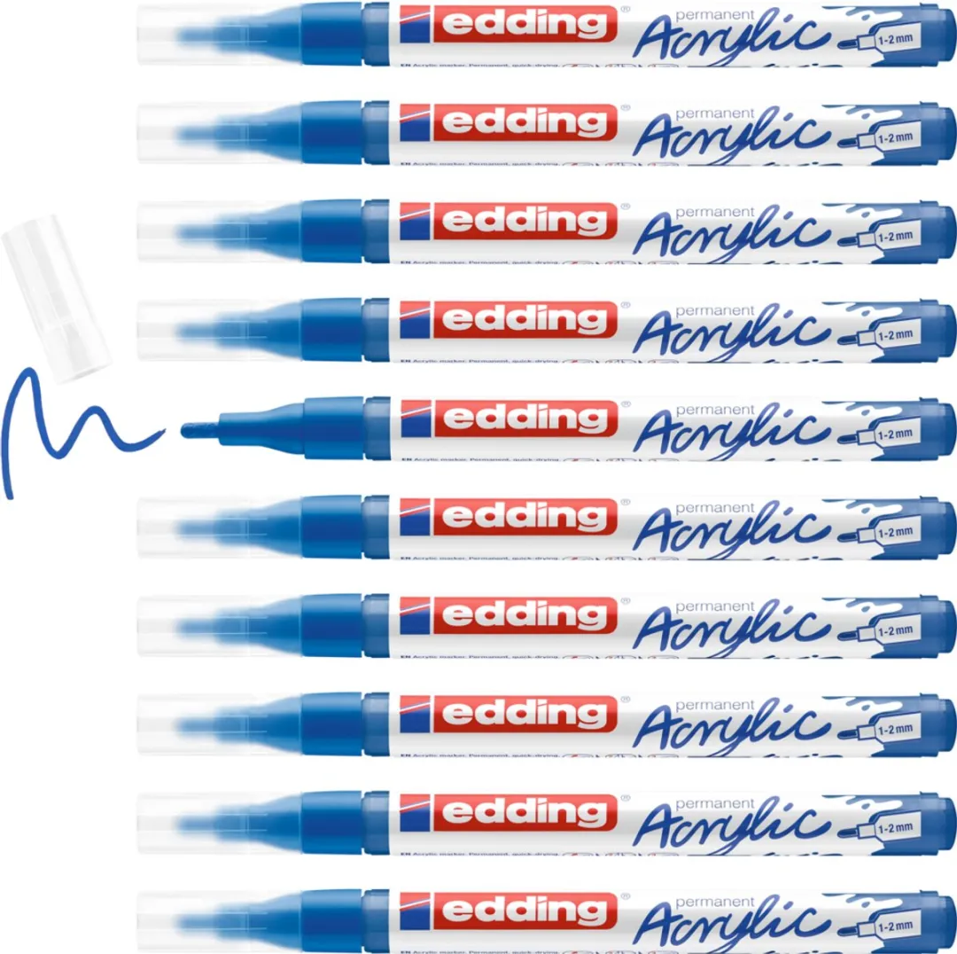 edding 5300 Acrylmarker Gentiaanblauw Mat
