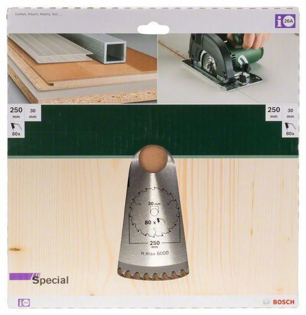 Bosch Professional Cirkelzaagblad Special 250mm - 80 Tanden
