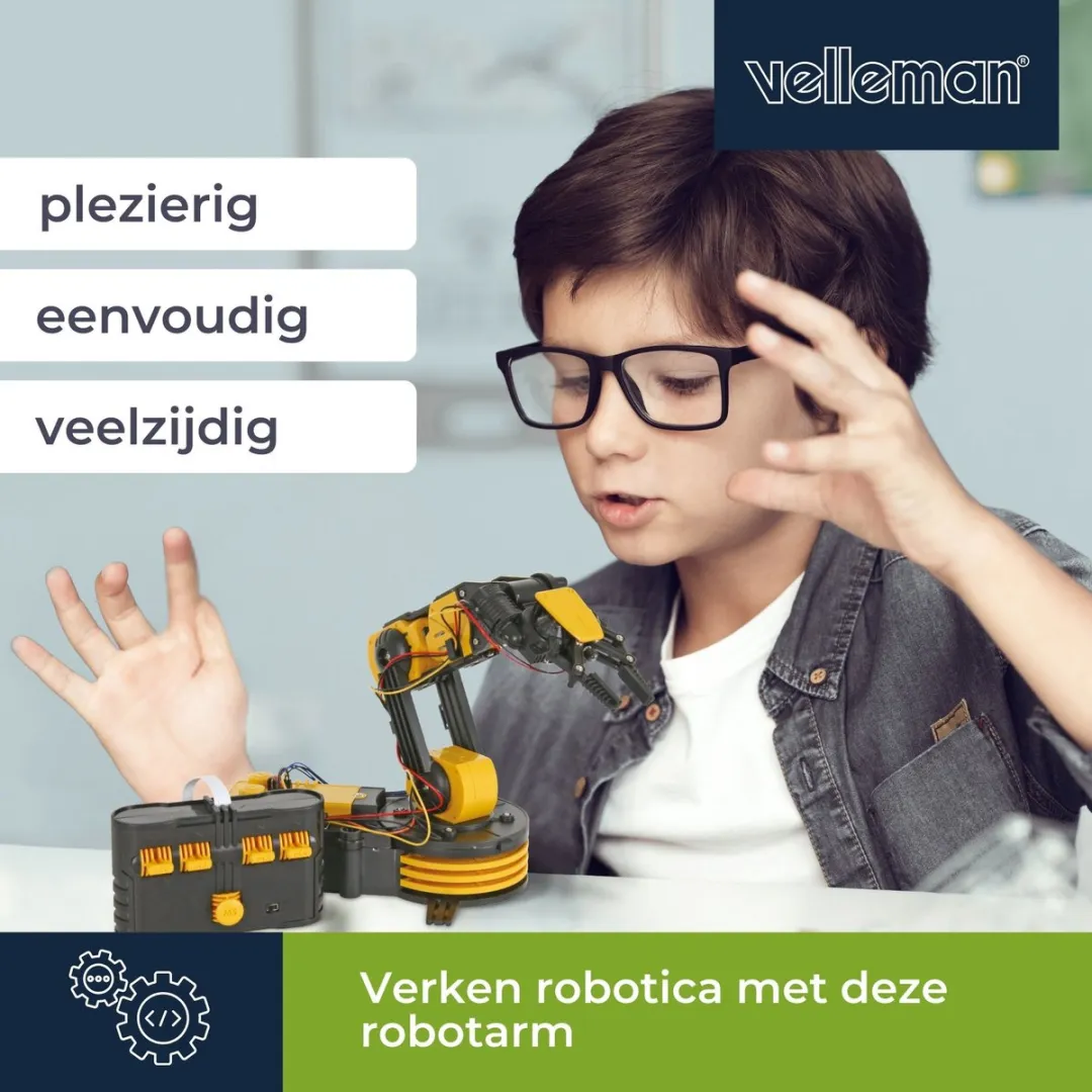 Velleman KSR10 Robotarm STEM Bouwkit - afbeelding 6 van 6