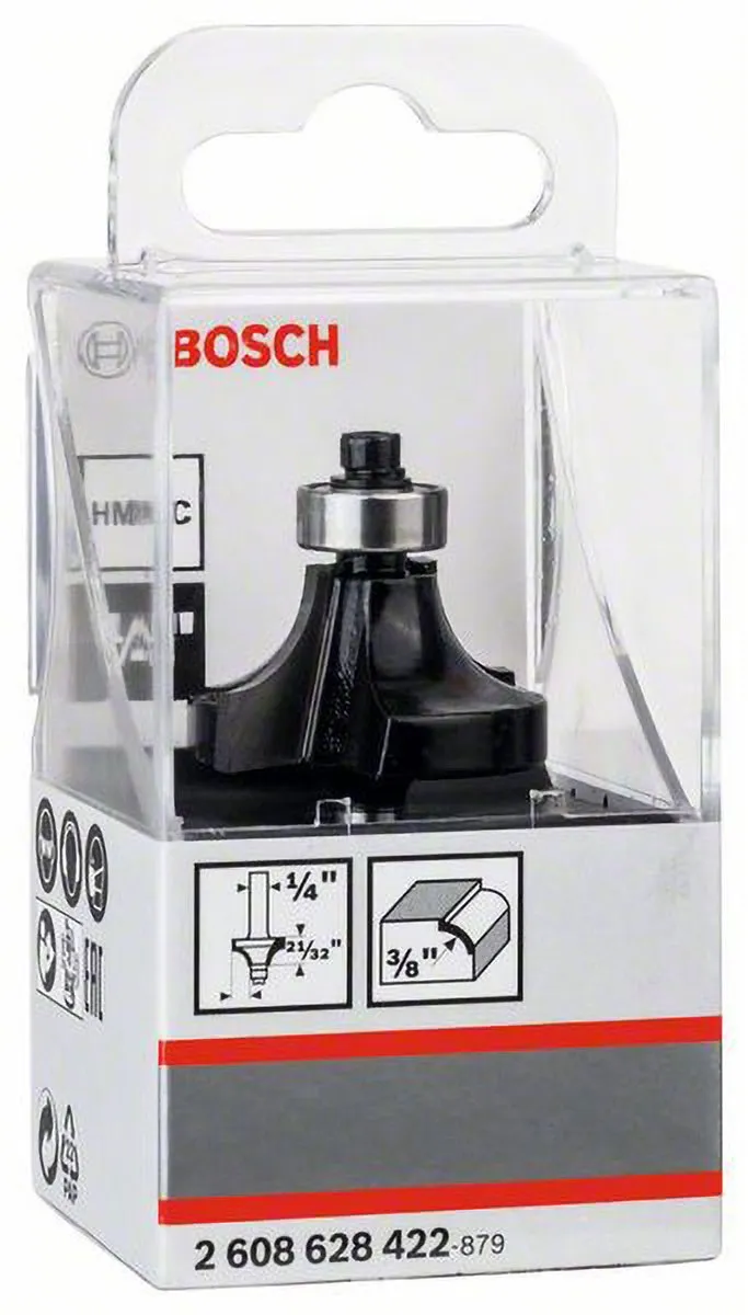 Bosch Afrondfrees 1/4" R1 9,5mm - Hout