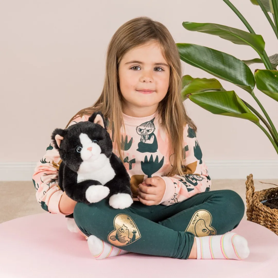 Teddy Hermann Knuffeldier Kat/Poes - Zwart - 30 cm