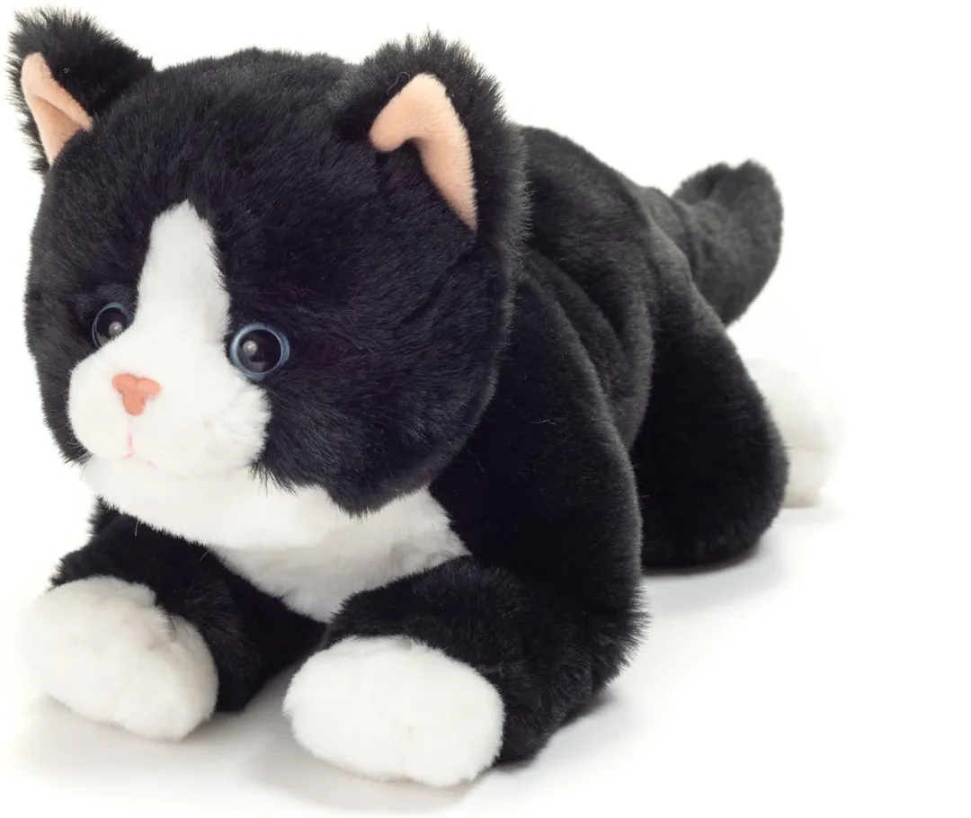 Teddy Hermann Knuffeldier Kat/Poes - Zwart - 30 cm