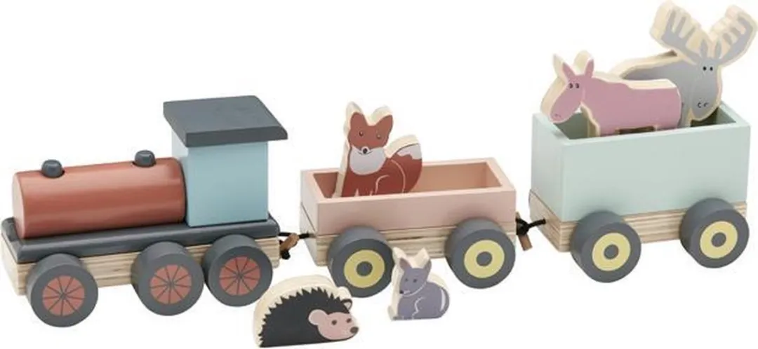 Kids Concept Woodland Houten Diertjes - 5 Stuks - Multicolor