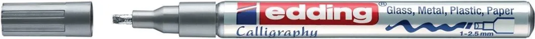 edding 753 Glanslakmarker Kalligrafie - Zilver