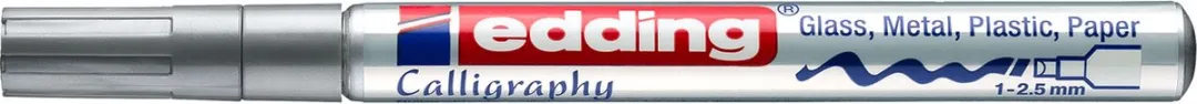 edding 753 Glanslakmarker Kalligrafie - Zilver