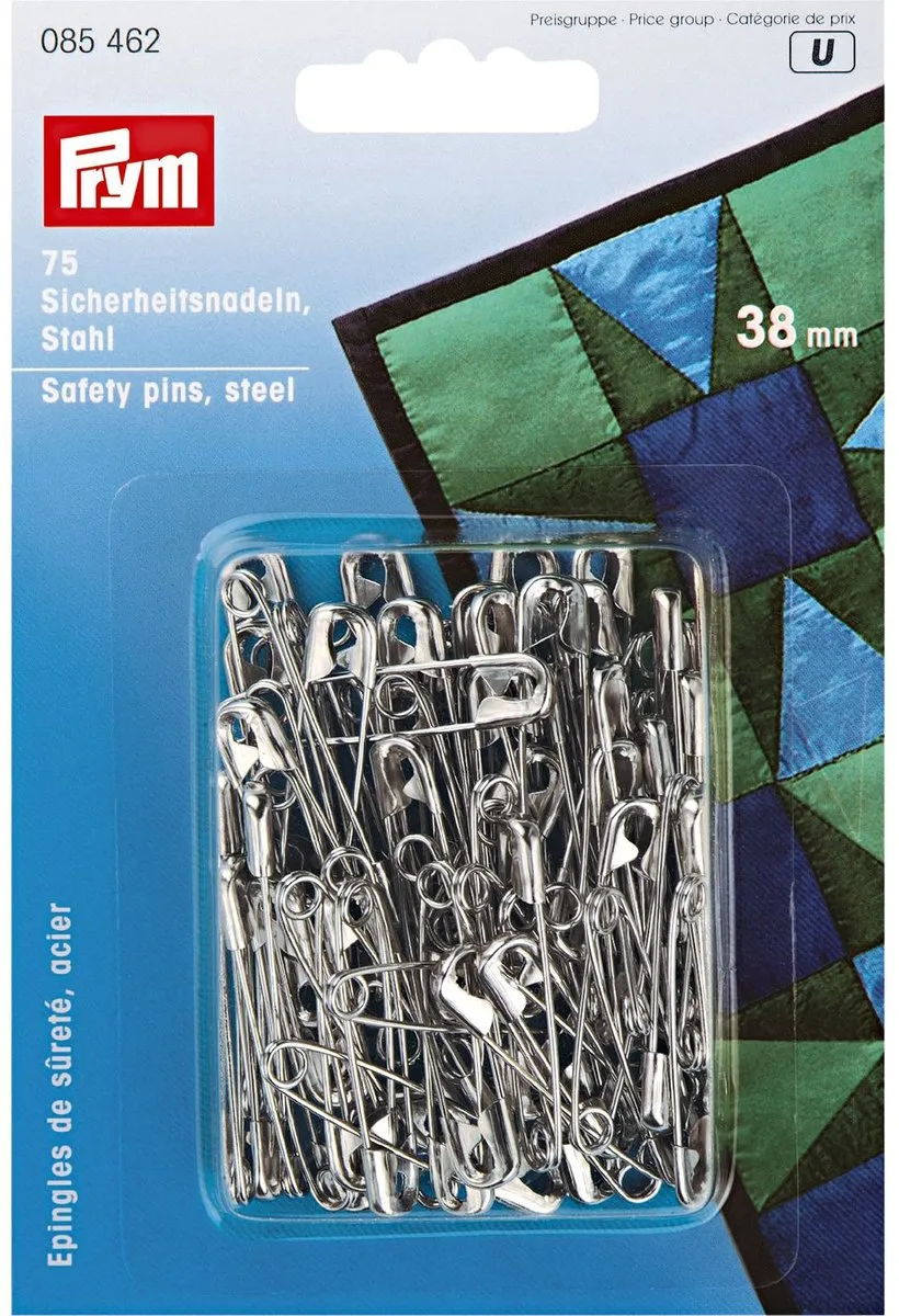 Prym Veiligheidsspelden 38mm Zilverkleurig