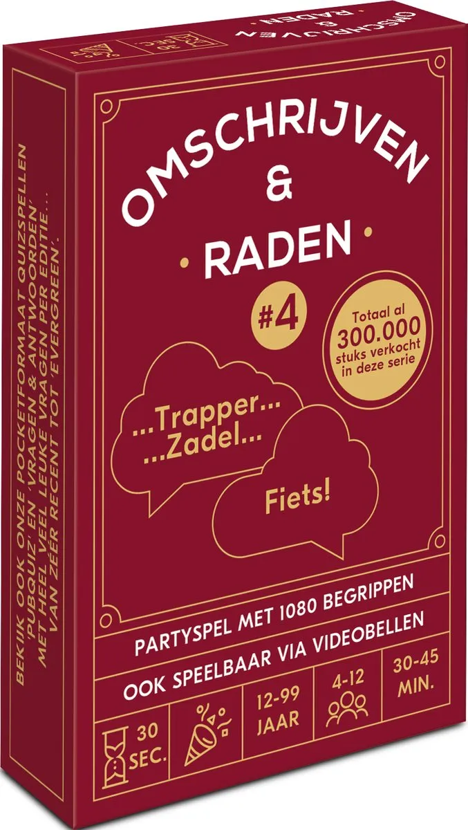 Omschrijven & Raden #4 Kaartspel - 1080 Begrippen - Pocketformaat