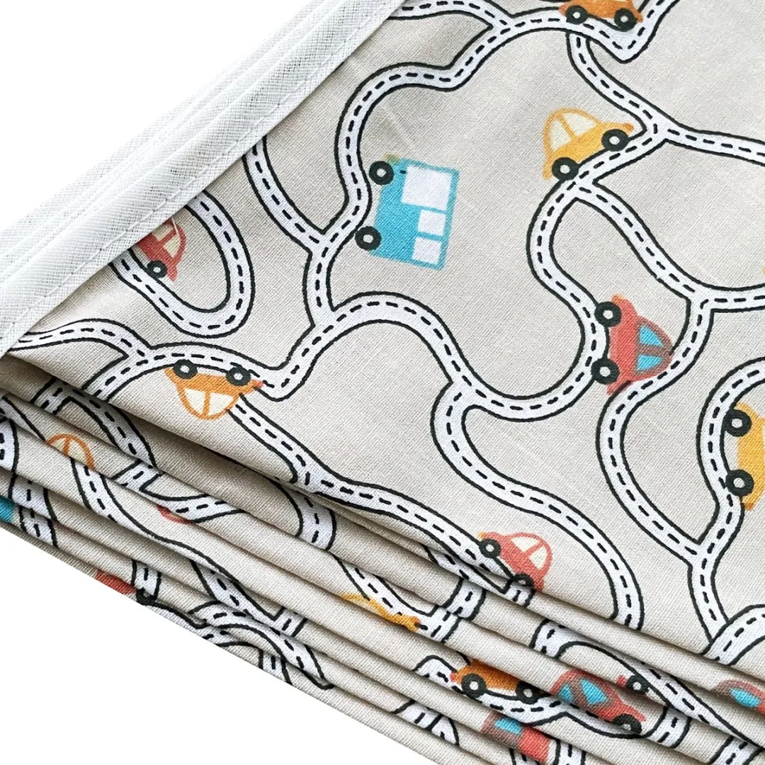 BINK Bedding Stoffen Slinger Traffic Beige - 5m 9 Vlaggetjes