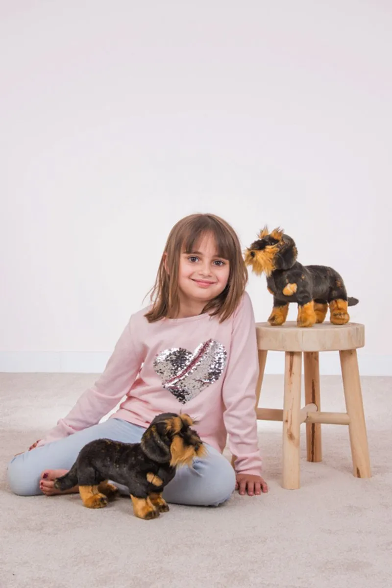 Teddy Hermann Knuffel Hond Ruwharige Teckel - Bruin