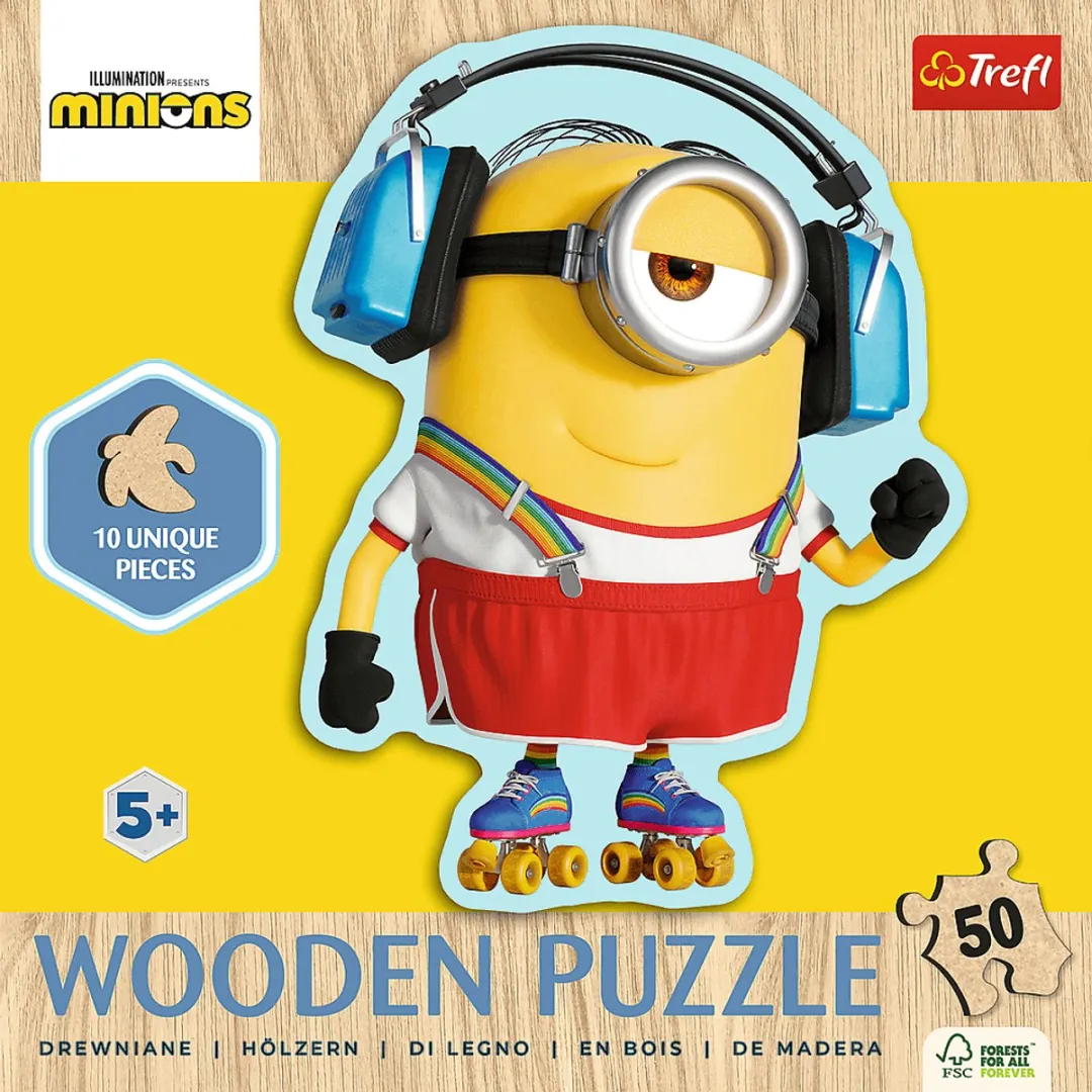 Trefl Minions Houten Puzzel 50 Stuks - Multicolor
