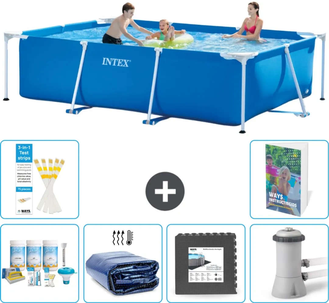 Intex Frame Zwembad 300x200x75cm Blauw