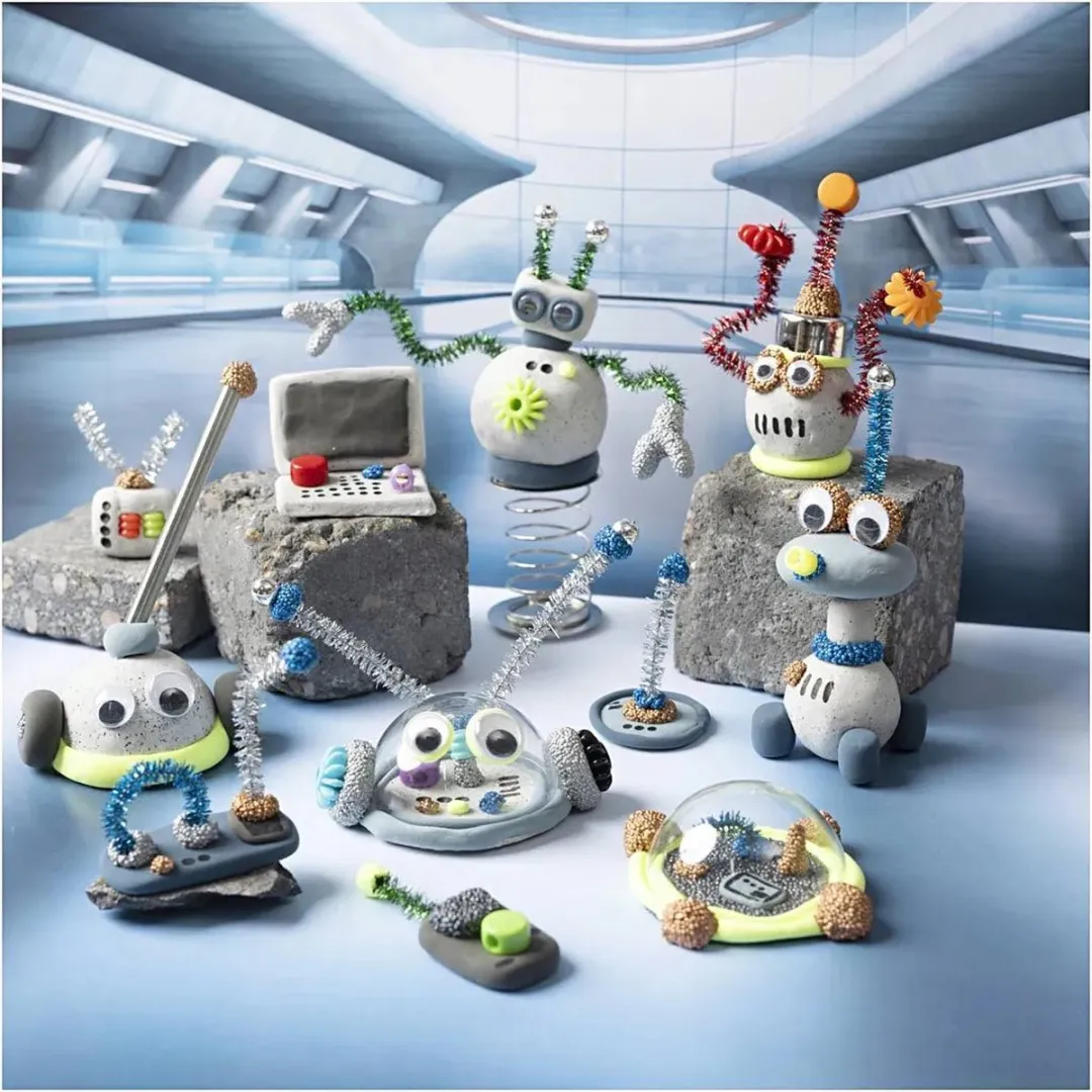 Creativ Company Hobbyset Boetseren Robot - 1 Stuk - Multicolor
