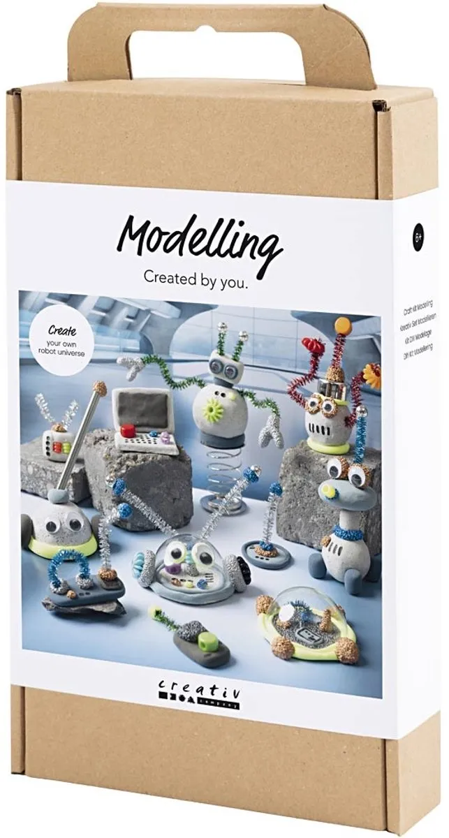Creativ Company Hobbyset Boetseren Robot - 1 Stuk - Multicolor