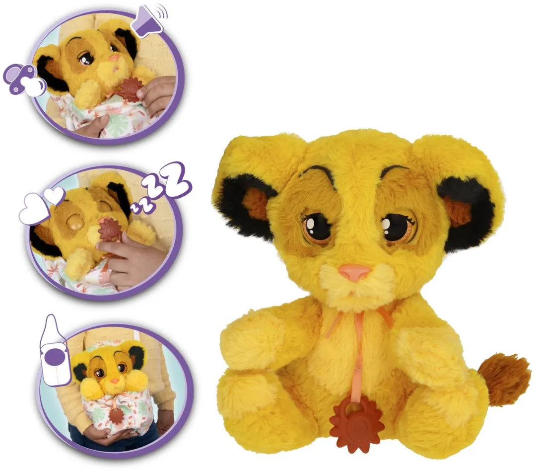 Imc Toys Baby Paws Disney Simba Interactieve Pluchen Knuffel - Meerkleurig