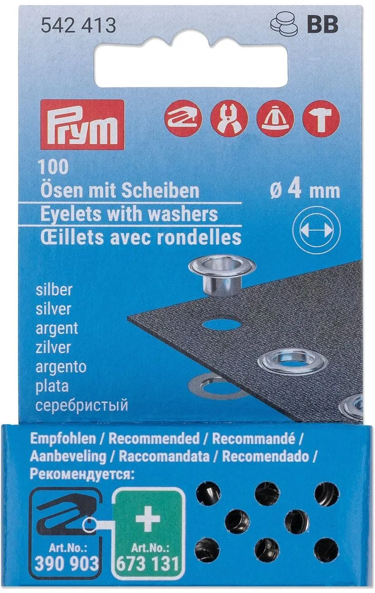 Prym Navulringen Schijven MS 4mm