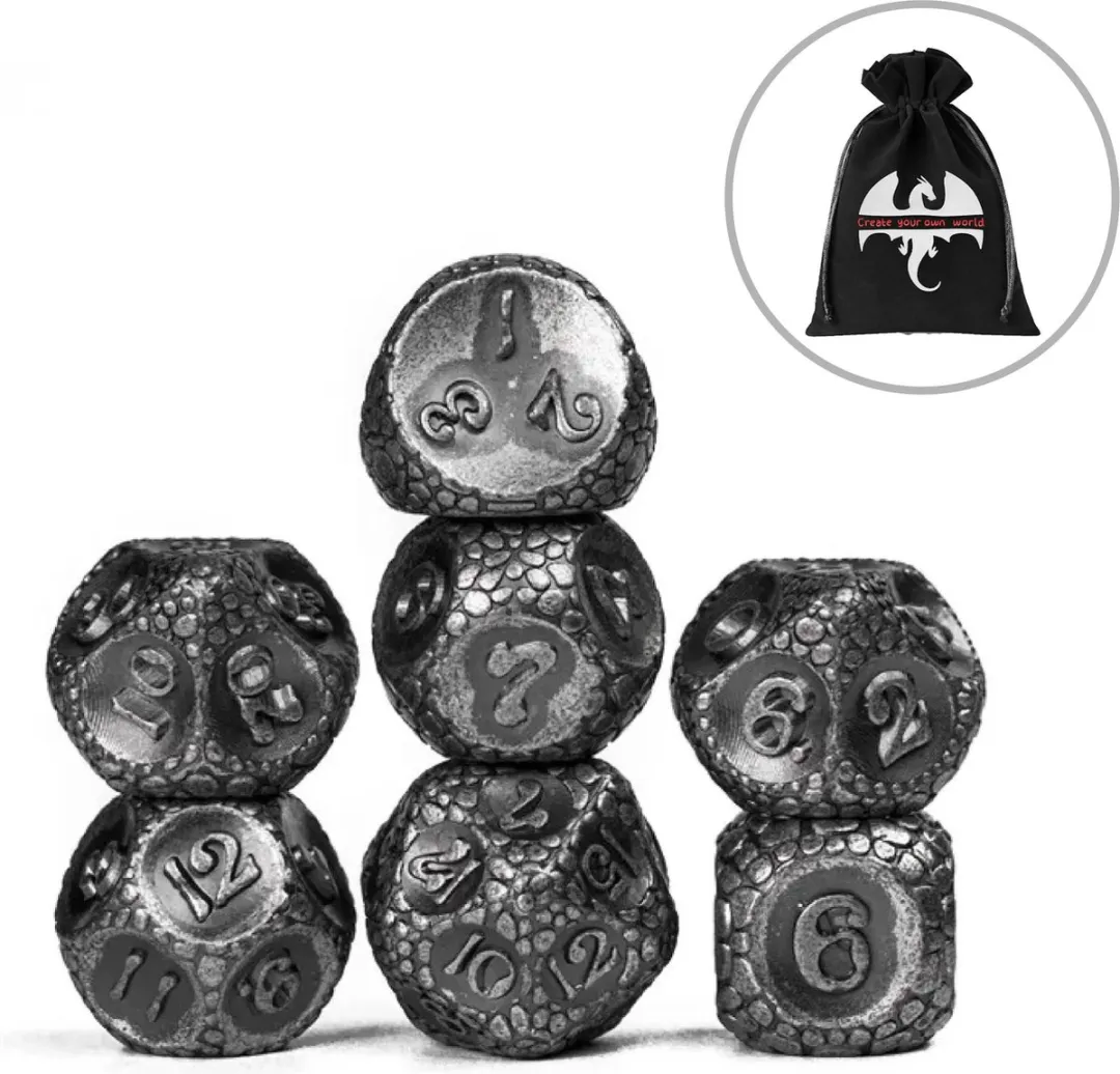 Lapi Toys D&D Polydice Metaal Zilver