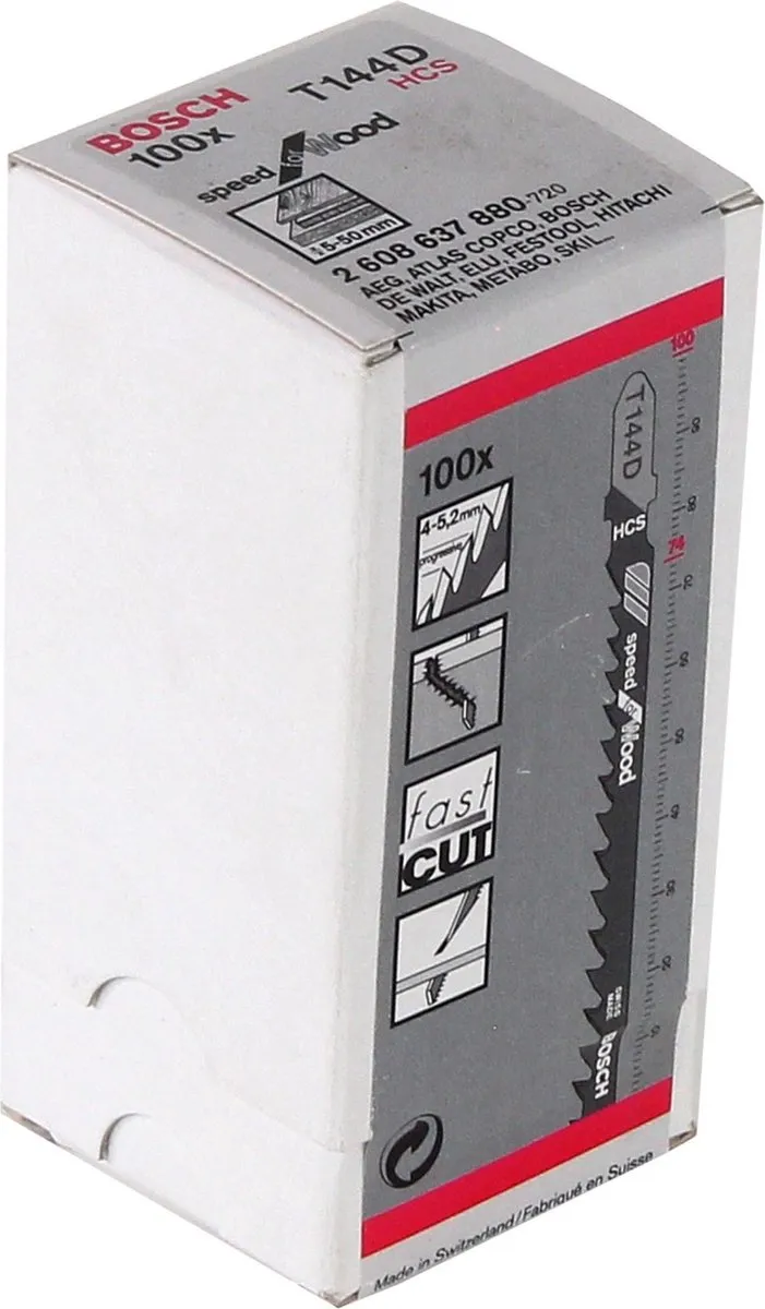 Bosch T 144 D Decoupeerzaagblad - Hout/Aluminium