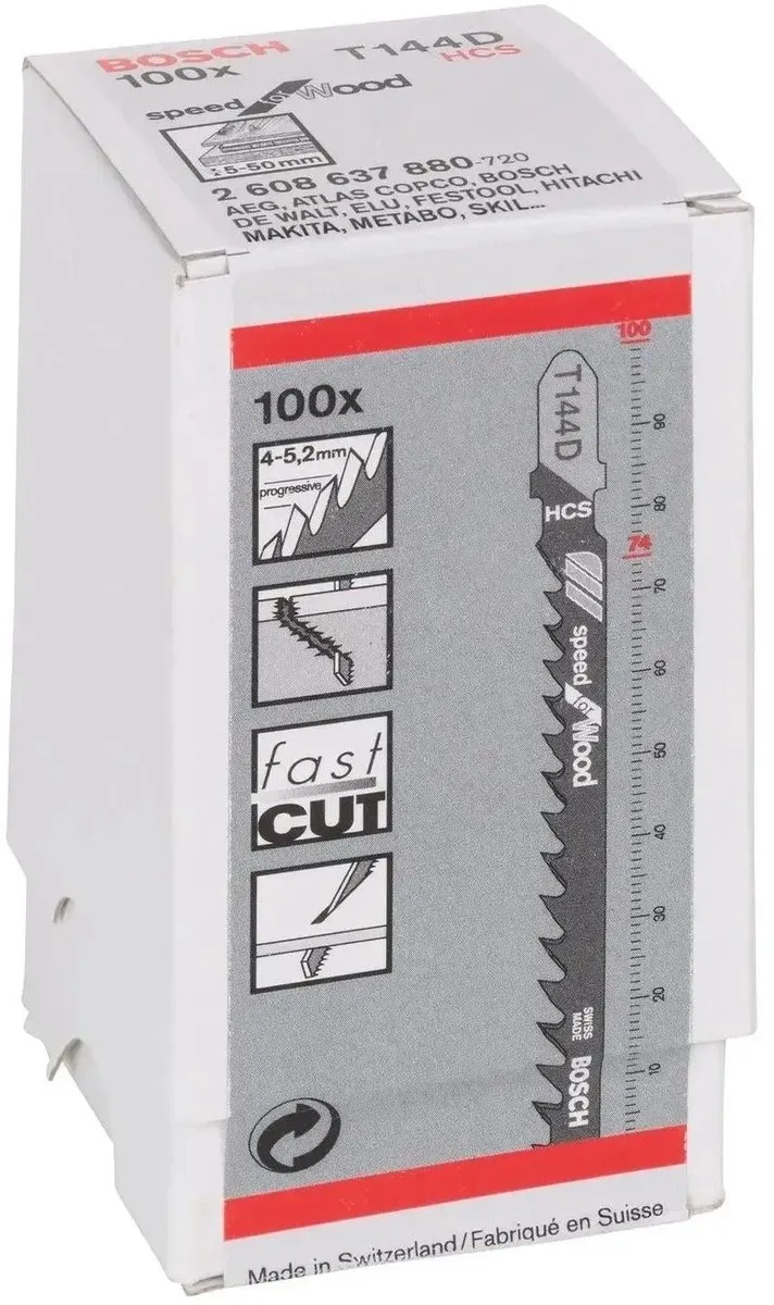 Bosch T 144 D Decoupeerzaagblad - Hout/Aluminium