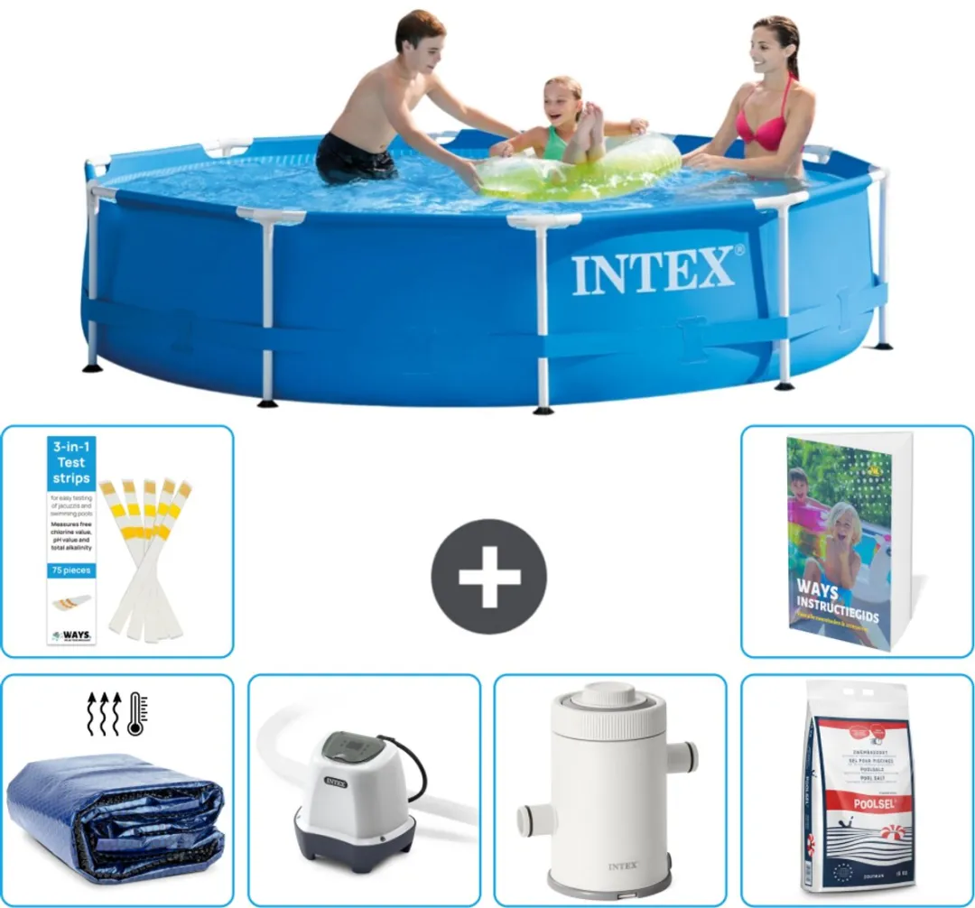 Intex 28200NP-Blauw Rond Frame Zwembad 305x76cm
