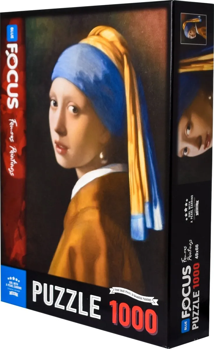 Puzzel - Meisje met de parel - Vermeer - 1000 stukjes 68x48cm