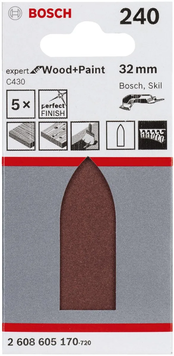 Bosch 5-delige Schuurbladenset 32mm