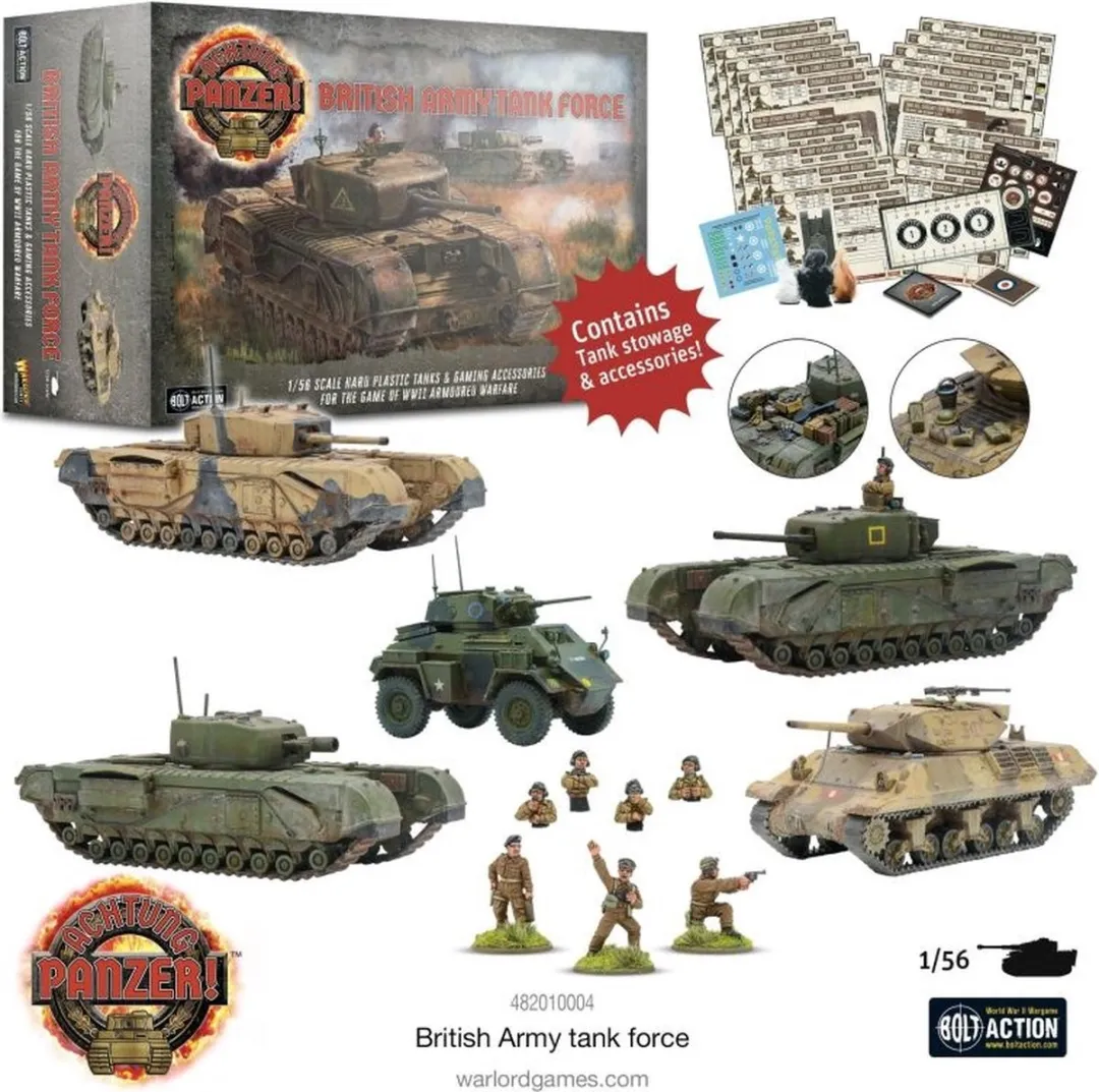 Warlord Games Achtung Panzer! British Army Tank Force - 5 Stuks