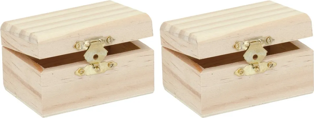 Glorex Hobby Houten Kistje 2 Stuks