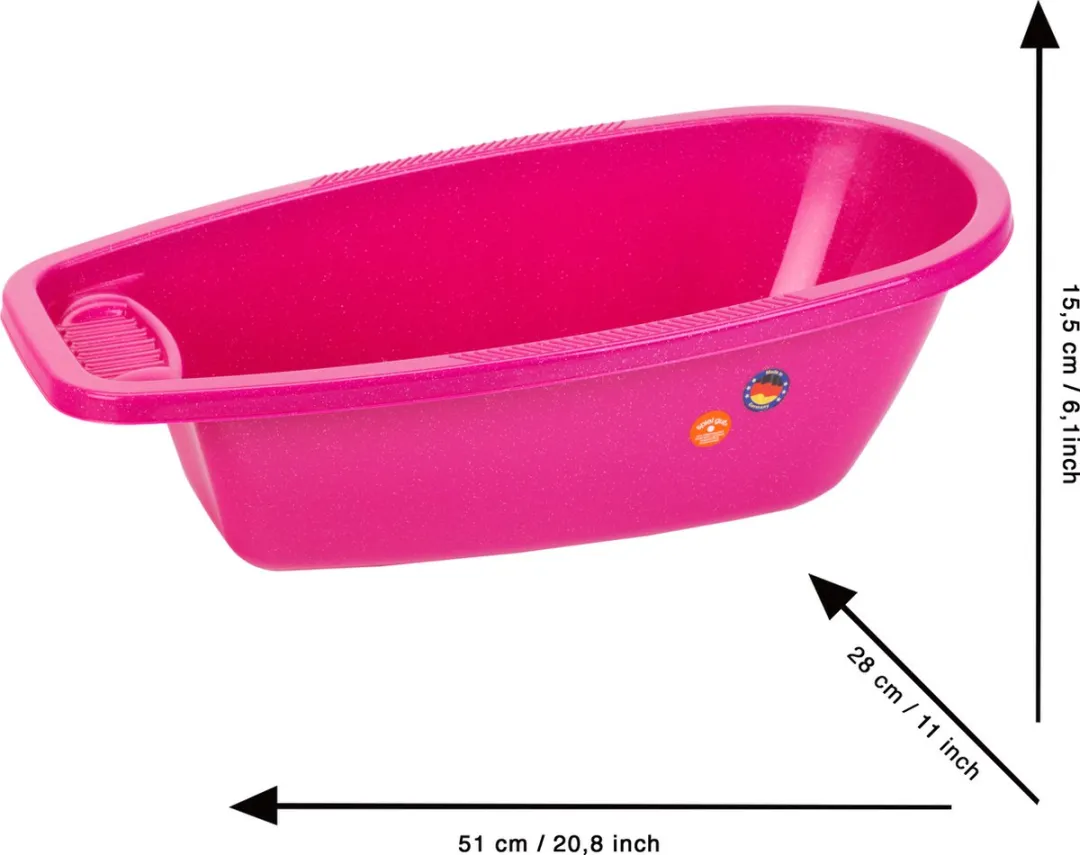 Klein Toys Princess Coralie Babypop Badkuip - Roze 51cm