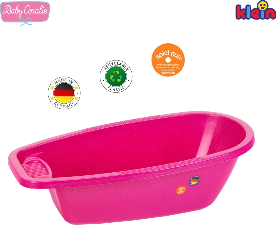 Klein Toys Princess Coralie Babypop Badkuip - Roze 51cm