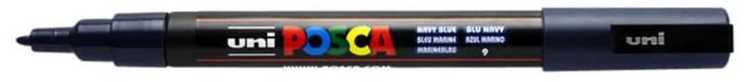 Posca PC-3M Fine Tip Verfstiften - Donkerblauw - 6 Stuks
