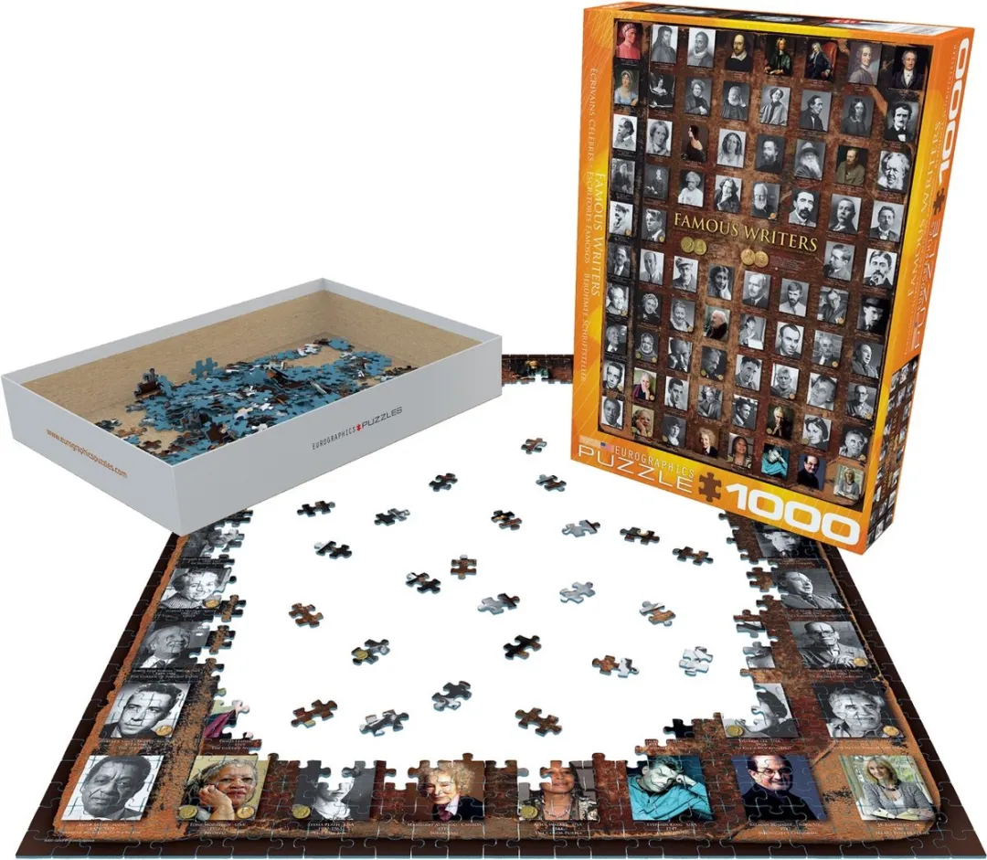 Eurographics Famous Writers Legpuzzel 1000 Stuks - 48x68cm - Meerkleurig