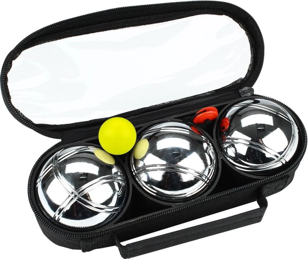 Puck Outdoor Games 2x3 Metalen Jeu de Boules Ballen - 2 Tassen