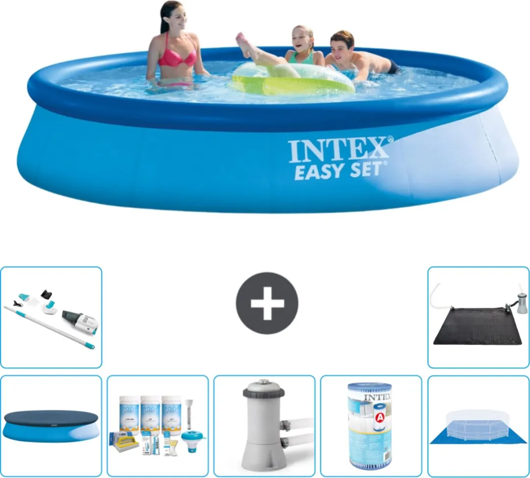Intex Easy Set Zwembad 396x84cm - Blauw - 7290L