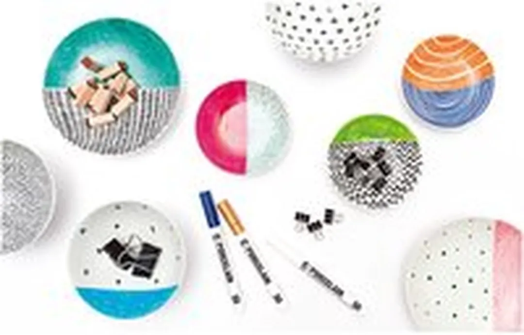 Rico Design Porseleinen Stift Set - 6 Stuks - Multicolor