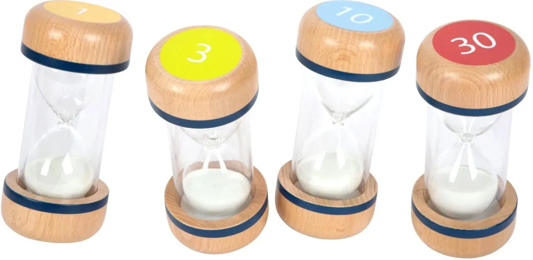 Small Foot Houten Zandlopers XL Set 4-delig