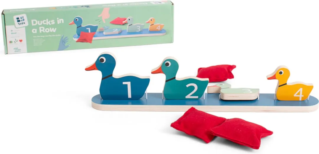 BS Toys Eendjes Op Rij Houten Werpspel - Multikleur