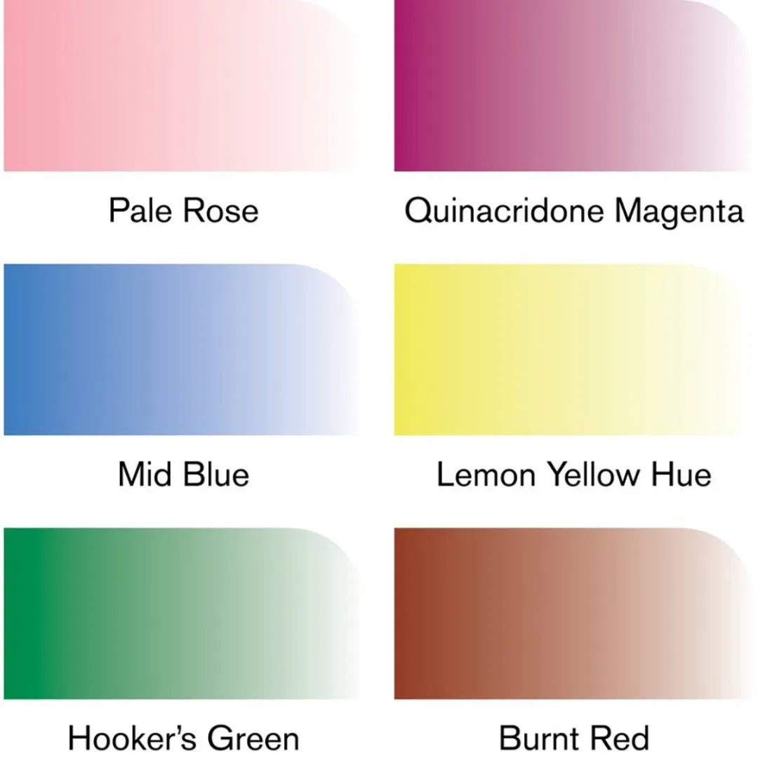 Winsor & Newton Watercolor Brush Pens Floral Tones - 6 Stuks