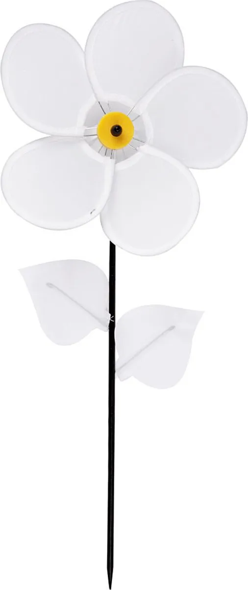 Creativ Company Creotime Bloemen Windmolen 32cm - Wit
