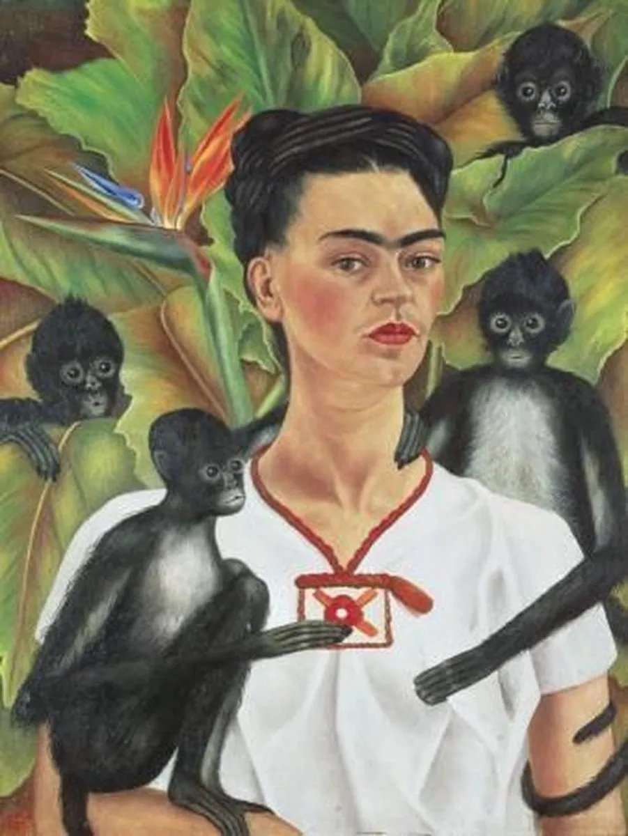Piatnik Frida Kahlo Self Portrait with Monkeys Puzzel