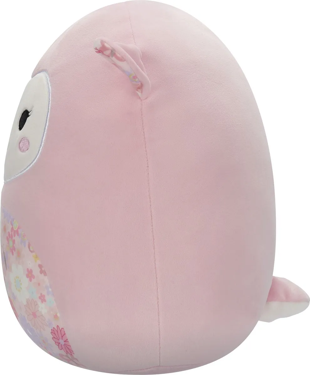 Squishmallows Lala Roze Lam 30cm Knuffel - Roze/Wit