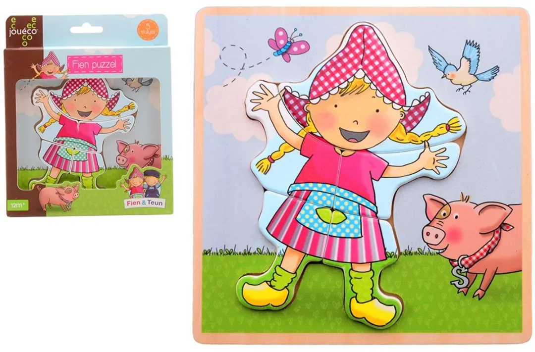 Johntoy Fien en Teun Puzzel 1000 Stuks JT80168 - Multicolor