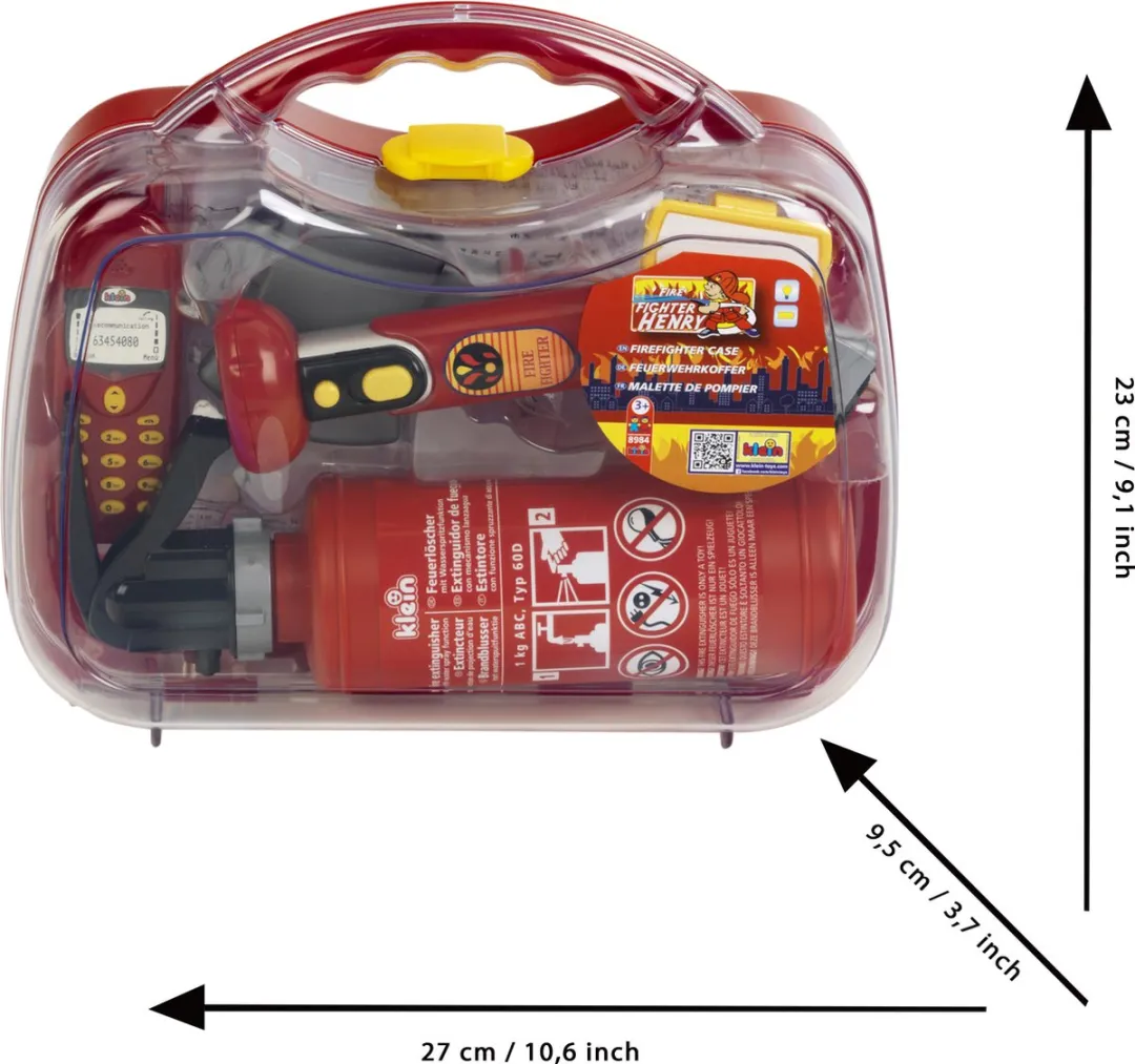 Klein Toys Brandweerkoffer - Rood