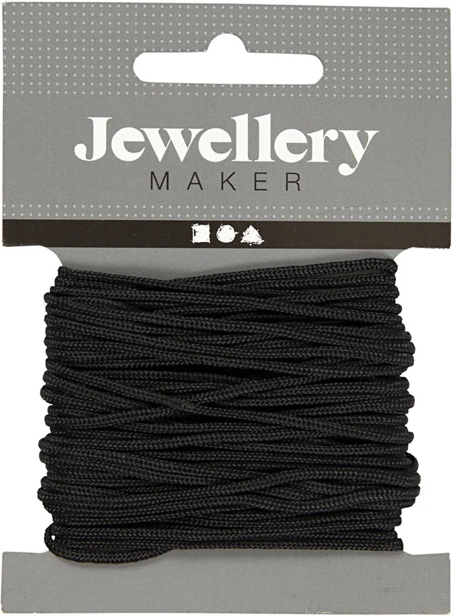 Creativ Company Macramé Koord 2mm - 8m - Zwart
