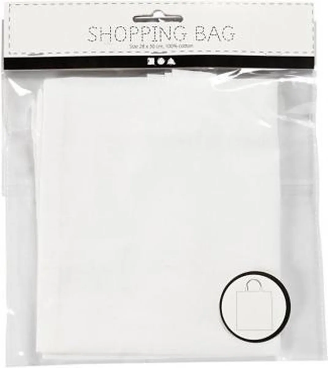 Creativ Company Katoenen Tas 28x30cm - Wit