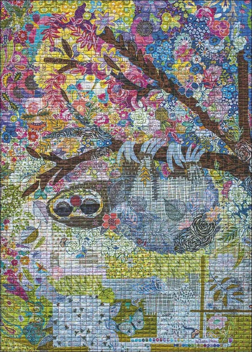 Heye Sewn Sloth Puzzel 1000 Stuks - Multicolor