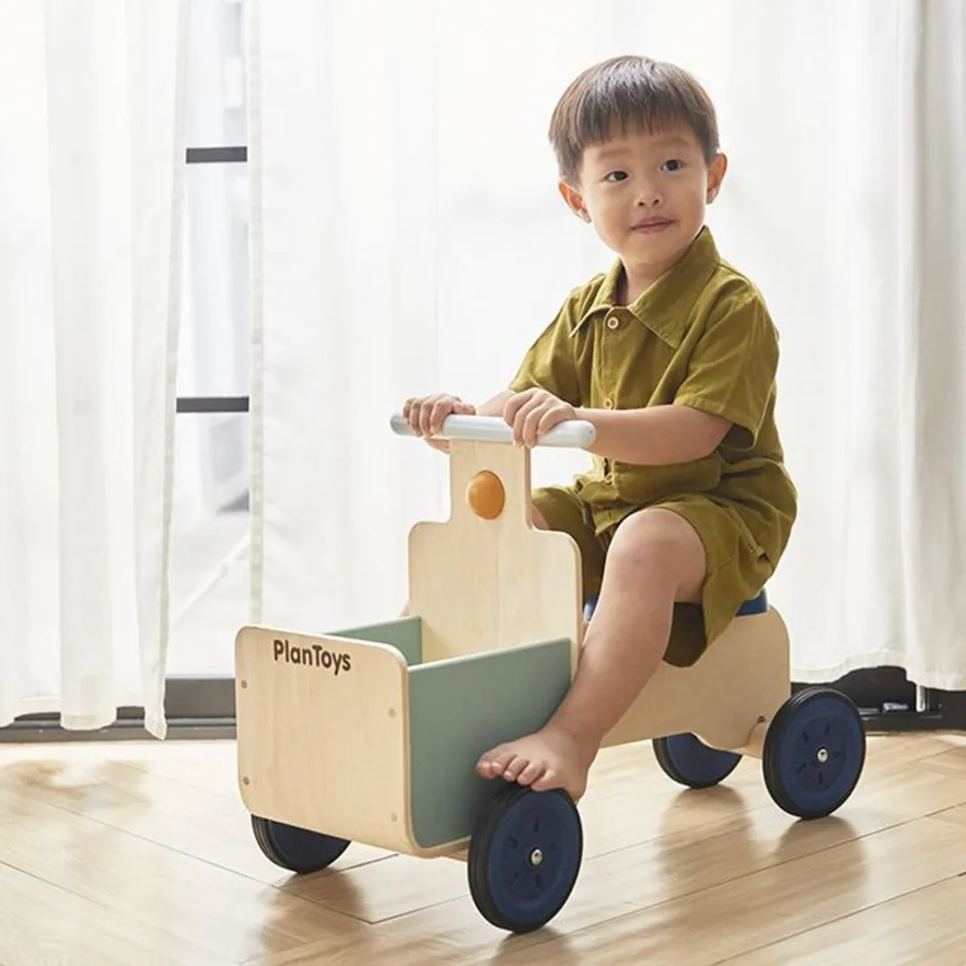 Plantoys Houten Bakfiets-boomgaard - Meerkleurig