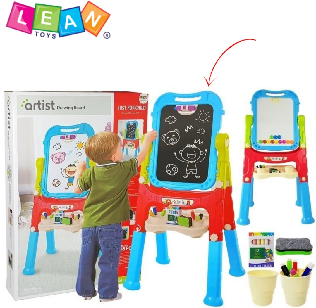 Lean Toys Magnetisch Krijtbord & Whiteboard 360°